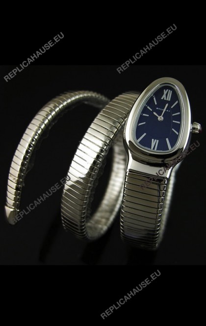 Bvlgari Serpenti Ladies Watch in Japanese Quartz Movement - Steel Case