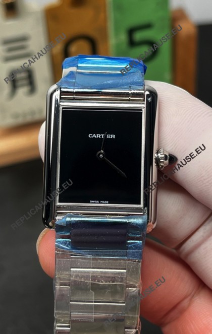 Tank Must Cartier Edition 29MM Watch Black Dial Super Clone Watch 