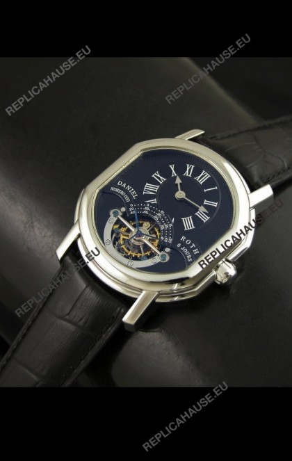 Daniel Roth Classic Tourbillon Swiss Watch in Black Dial