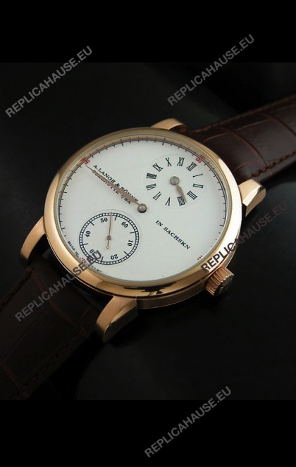 A.Lange & Sohne Glashutte In Sachskn Classic Replica Rose Gold Watch