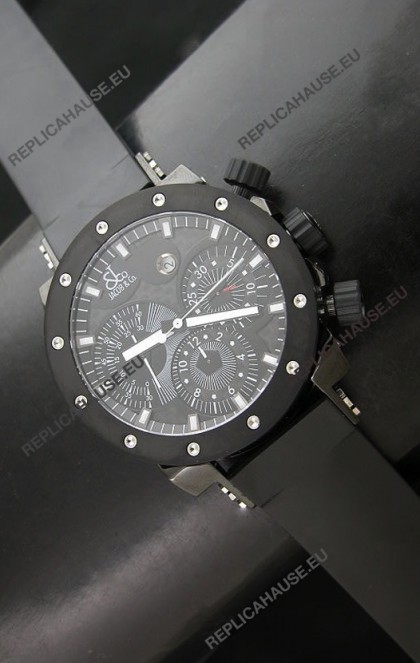 Jacob and Co EPIC II E1 Chonograph PVD Swiss Watch