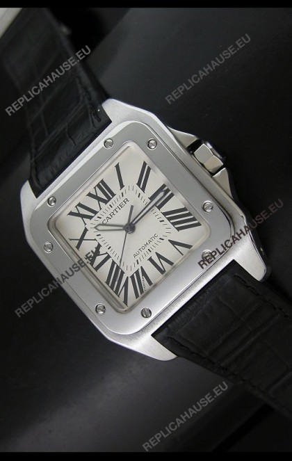Cartier Santos 100 Swiss Automatic Watch - 1:1 Mirror Replica