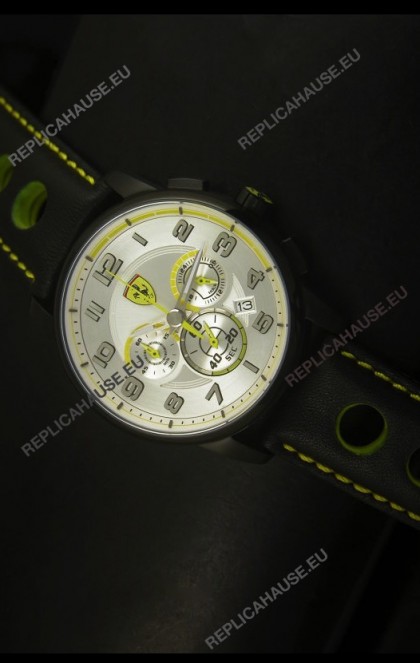 Scuderia Ferrari Heritage SF107 Chronograph Watch in Black Steel