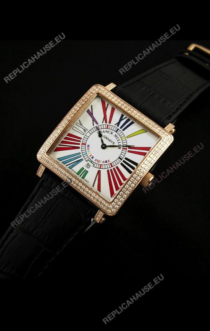 Franck Muller Master Square Swiss Replica Watch in White Dial