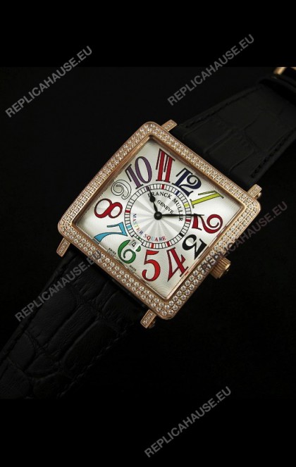 Franck Muller Master Square Swiss Replica Watch in White Dial