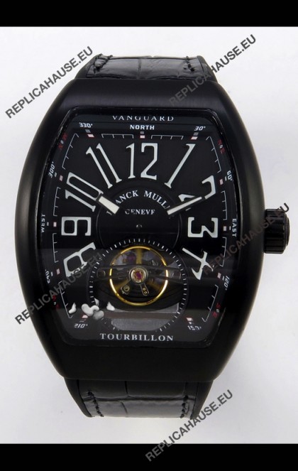 Franck Muller V45 Tourbillon Black DLC Super Clone Watch 