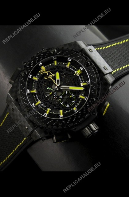 Hublot Big Bang Ayrton Senna Full Carbon Casing Swiss Watch 