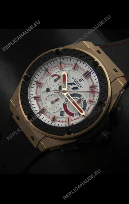 Hublot Big Bang King Power F1 Swiss Watch in Gold Case