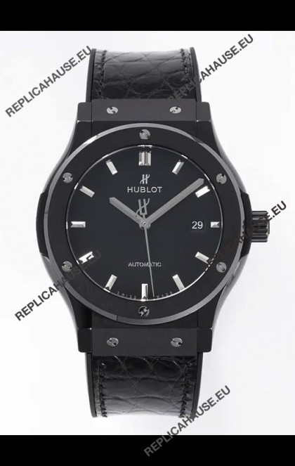 Hublot Classic Fusion Ceramic Casing Black Dial Super Clone Watch 42MM