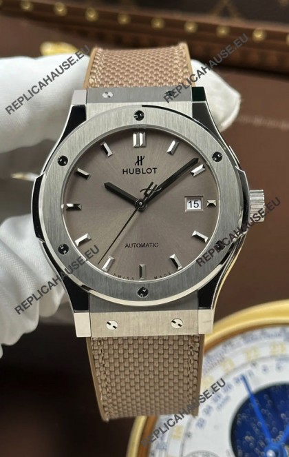 Hublot Classic Fusion Titanium Taupe Dial 42MM Super Clone Watch 