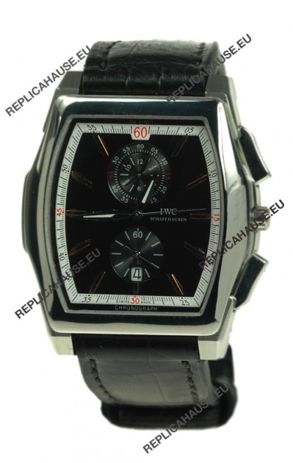 IWC Da Vinci Japanese Replica Watch in Black Dial
