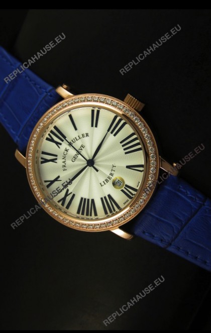 Franck Muller Master of Complications Liberty Japanese Watch in Purple Strap