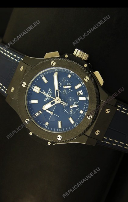 Hublot Big Bang Black Ceramic Case Watch in Quartz Movement