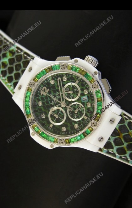 Hublot Big Bang BOA Bang Green Dial/Strap Watch 34MM