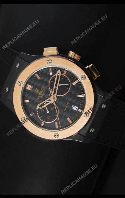 Hublot Classic Fusion Chrono Japanese Quartz Replica Watch Two Tone