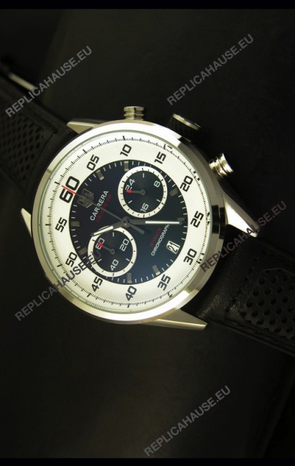 Tag Heuer Carrera Calibre 36 Flyback Black Dial Replica Watch - Quartz Movement