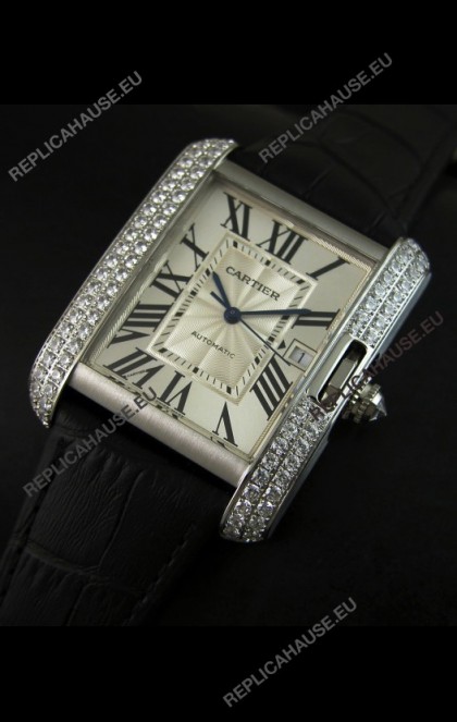 Cartier Tank Swiss Replica Watch 1:1 Mirror Replica Watch - Steel Casing