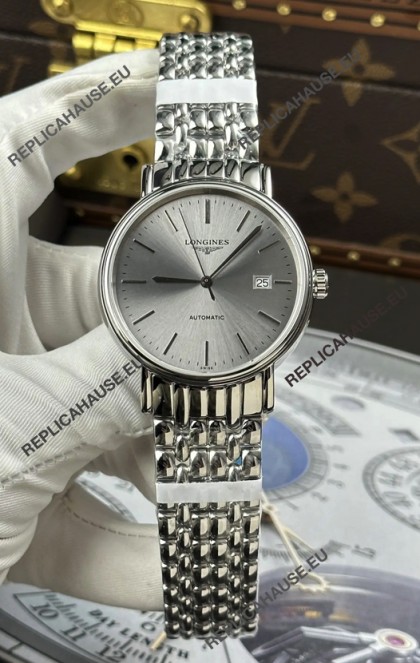 Longines Présence Automatic Steel Dial 39MM Super Clone Watch 