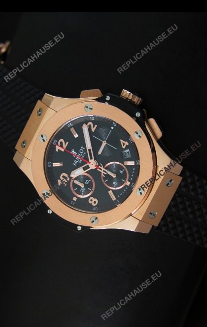 Hublot Big Bang Pink Gold Casing Swiss Watch 40MM - 1:1 Mirror Replica 