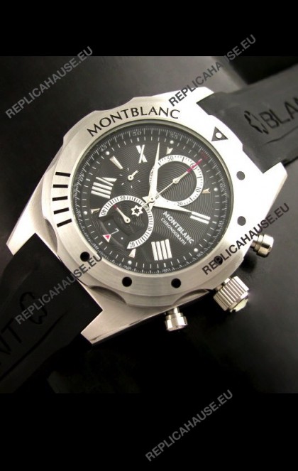 Mont Blanc Star Japanese Watch in Black Dial