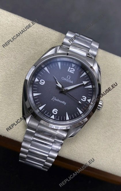 Omega Seamaster Railmaster Grey Dial Super Clone Watch 