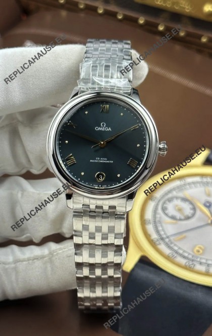 Omega De Ville Automatic 34MM Grey Dial Steel Case Super Clone Watch 