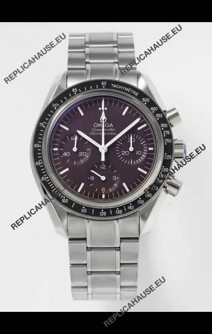 Omega Speedmaster Moonwatch Burgundy Dial 42MM Super Clone Watch