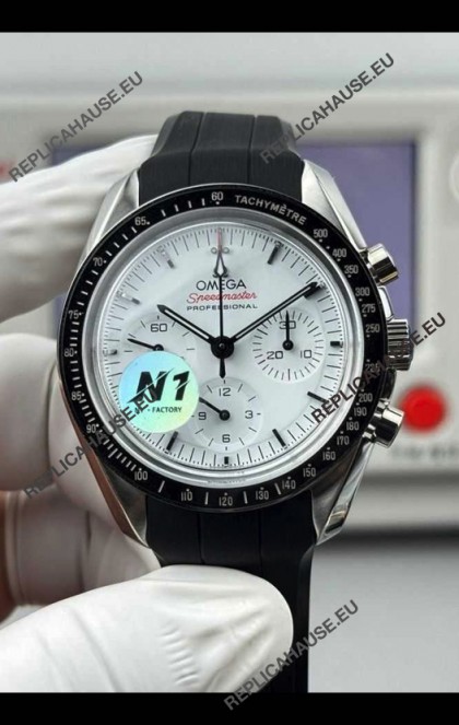 Omega Speedmaster Moonwatch Chronograph White Dial Super Clone Watch 