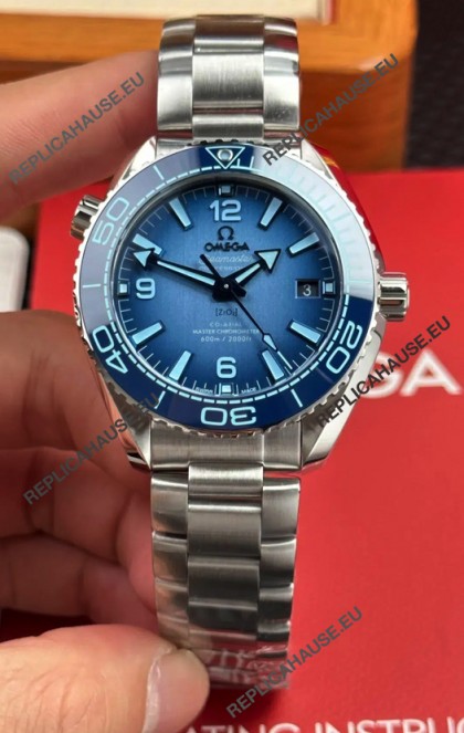 Omega Seamaster Planet Ocean 39.5MM Summer Blue Dial Super Clone Watch 