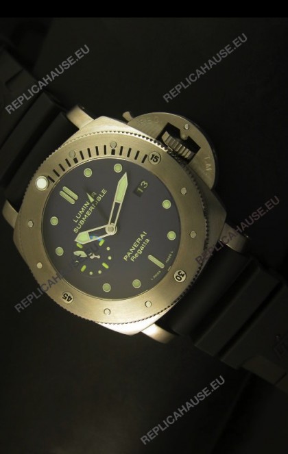 Panerai Luminor PAM371 Submersible GMT Titanium - 1:1 Mirror Replica Watch