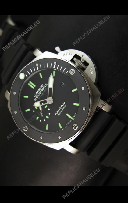 Panerai Luminor Submersible PAM389 Japanese Replica Watch Stainless Steel