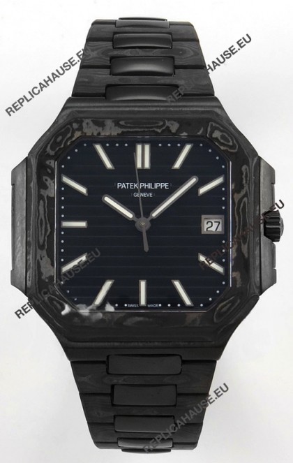 Patek Philippe Cubitus Carbon Casing Black Dial Super Clone Watch 