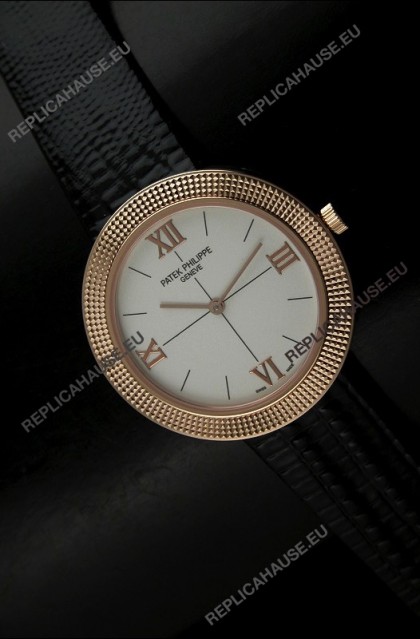Patek Philippe Geneve Swiss Quartz in Rose Gold