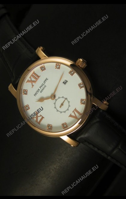 Patek Philippe Calatrava Rose Gold Diamonds Hour Markers