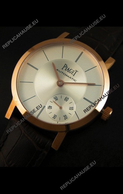 Piaget Altiplano Swiss Manual Winding Replica Watch in White Dial