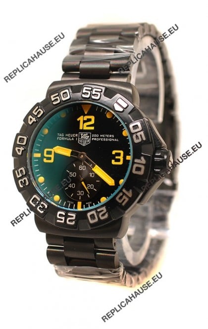 Tag Heuer Professional Formula 1 Japanese Replica Watch in Black Dial