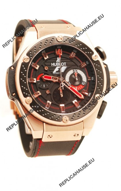 Hublot F1 King Power Zirconium Chronograph Limited Edition watch in Pink Gold