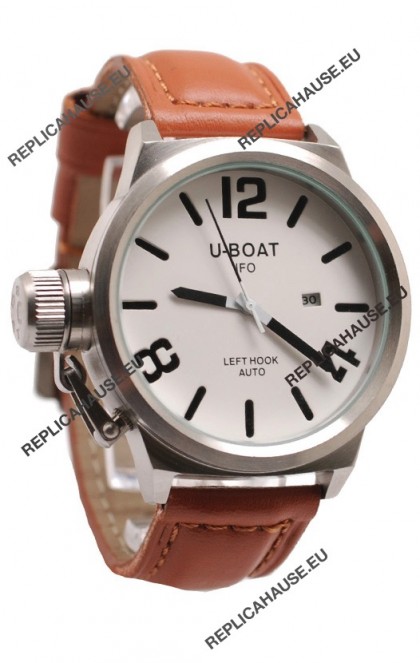 U-Boat Classico Japanese Watch in White Dial