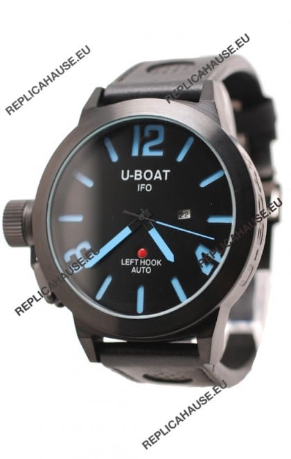 U-Boat Classico Japanese Replica PVD Watch in Blue Markers