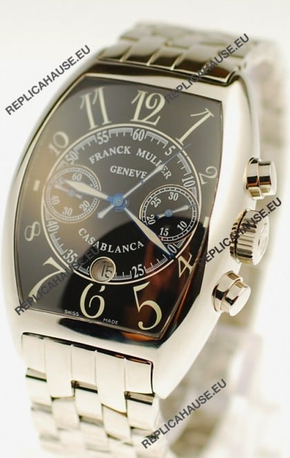 Franck Muller Casablanca Chronograph Swiss Watch in Black Dial