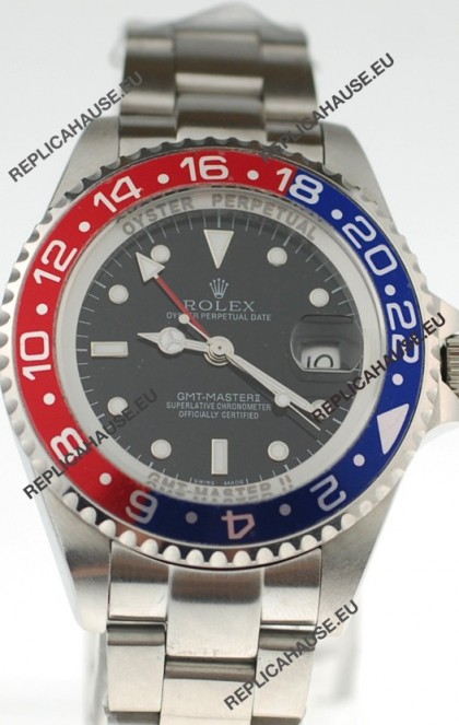 Rolex GMT Masters II 2011 Edition Replica Blue and Red Ceramic Bezel Watch