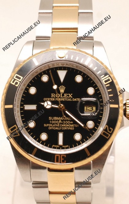 Rolex Submariner Two Tone Swiss Replica Watch Ceramic Bezel