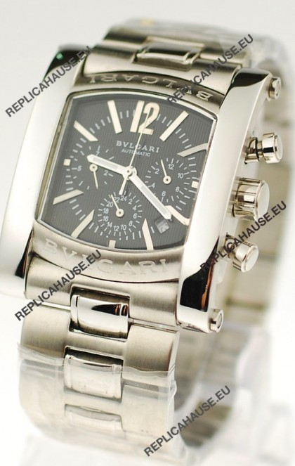 Bvlgari Assioma Japanese Quartz Watch in Black Dial