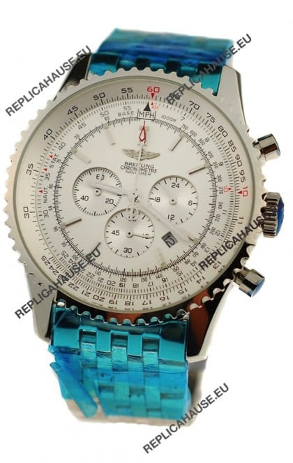 Breitling Navitimer Chronometre Japanese Watch in White Dial