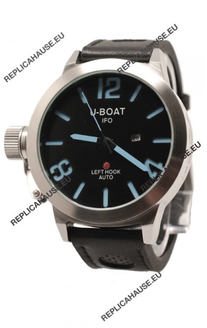 U-Boat Classico Japanese Replica Watch in Black Dial