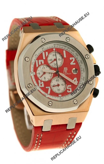 Audemars Piguet Royal Oak Offshore Limited Edition SingaporeGP 2008 Japanese Watch in Red Dial