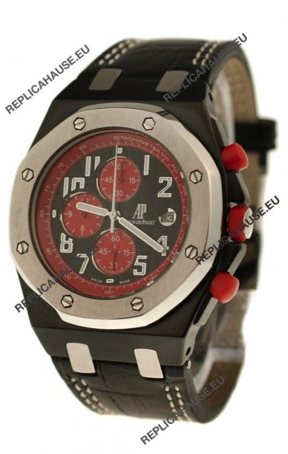 Audemars Piguet Royal Oak Offshore Limited Edition SingaporeGP 2008 Japanese PVD Watch in Black Dial