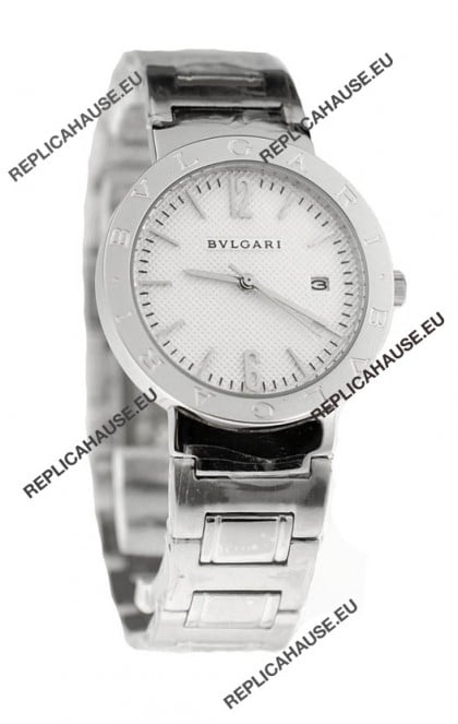 Bvlgari Quartz Japanese Watch in Silver Dial