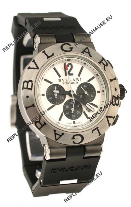 Bvlgari Scuba Swiss Body Japanese Steel Watch in Black Subdial