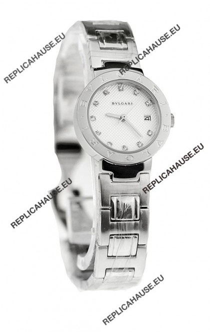 Bvlgari Quartz Japanese Watch in Diamond Markers
